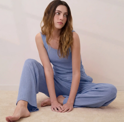Pointelle Scoop Neck Tank