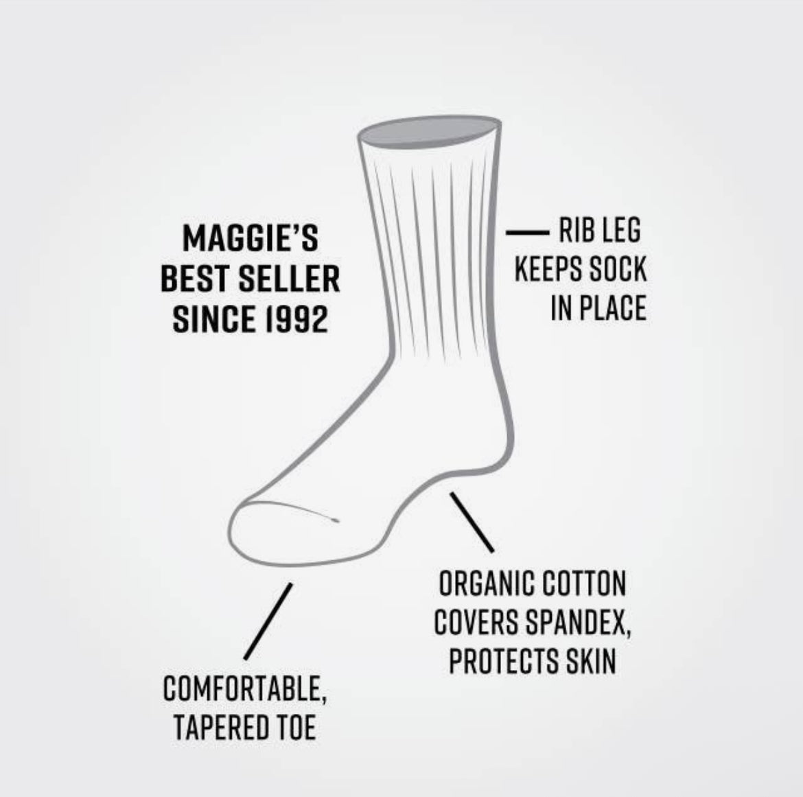 Organic Cotton Classic Crew Socks